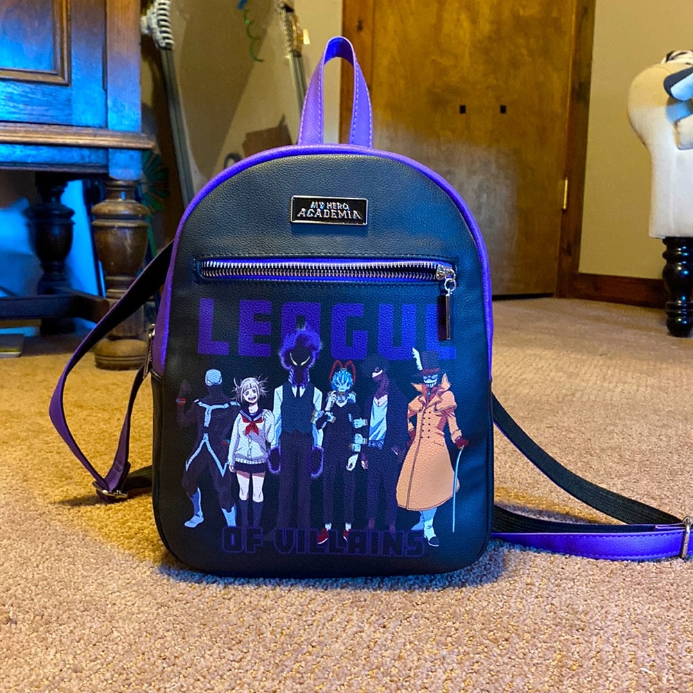 A mini backpack, themed from my hero academia.